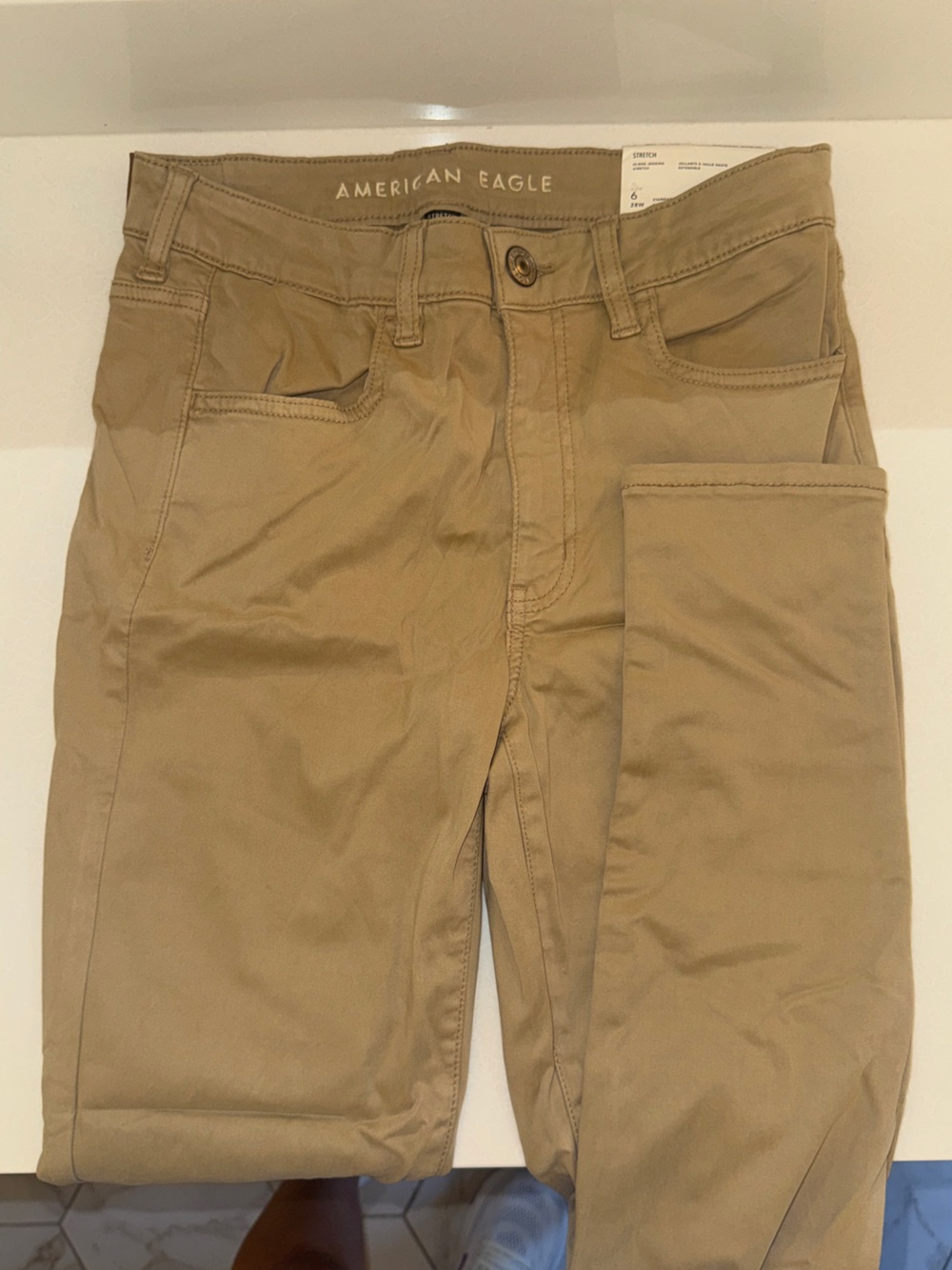 American Eagle Khaki Stretch Pants